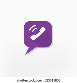 Phone handset icon. 