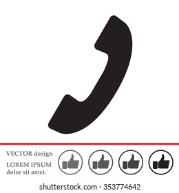 Phone handset icon