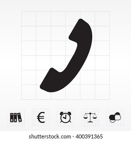 Phone handset icon