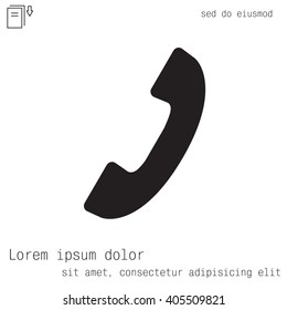 Phone handset icon