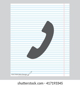 Phone handset icon