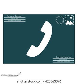 Phone handset icon