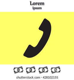 Phone handset icon