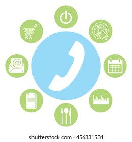 Phone handset icon