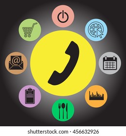 Phone handset icon