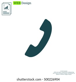 Phone handset icon