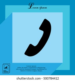 Phone handset icon