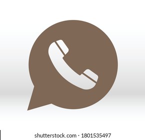 Icono de dispositivo de teléfono en burbuja de voz