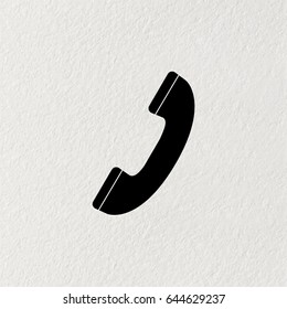 Phone handset icon. vector illustration