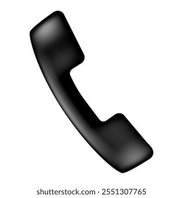 Teléfono. Vector 3D Clipart aislado sobre fondo blanco.
