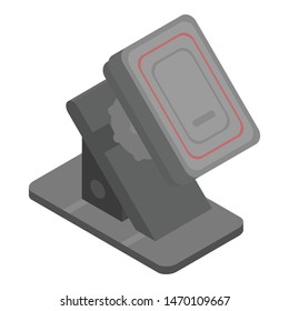 Phone holder icon. Isometric of phone holder vector icon for web design isolated on white background