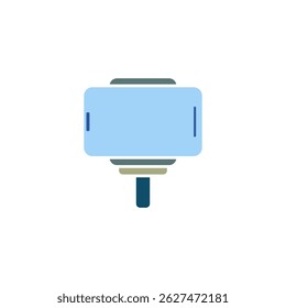Icono del tenedor del teléfono, estilo plano simple, ilustración, Plantilla del pictograma del símbolo de la muestra del logotipo, para UI o UX aislado en blanco para el App móvil, editable