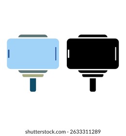 ícone de suporte de telefone, estilo simples plana, ilustração, símbolo de logotipo símbolo pictograma modelo, para ui ou ux isolado em branco para aplicativo móvel, editável