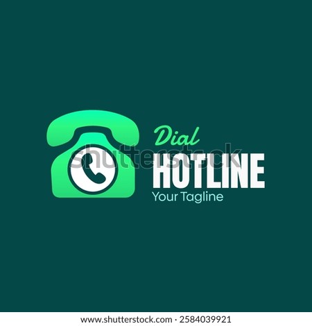 Phone Hotline Logo Design Template. Good for Business, Agency, Community and Organization