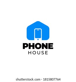 phone house logo template design