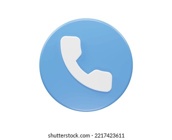 Phone icon 3d render illustration