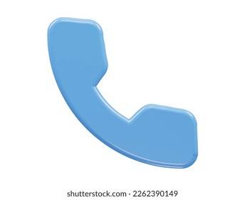 Phone icon 3d rendering vector illustration