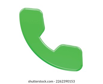 Phone icon 3d rendering vector illustration