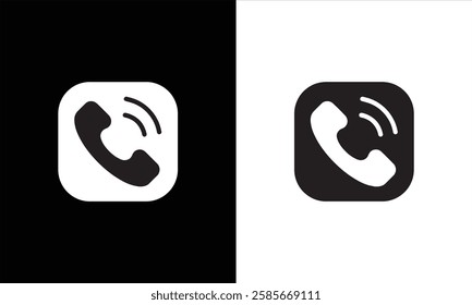 phone icon black and white