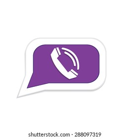 Phone icon in bubble