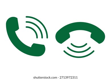 Telefonsymbol. Anrufsymbol akzeptieren und ablehnen