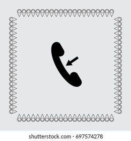 Phone icon, call out vector illustration