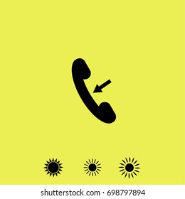 Phone icon, call out vector illustration
