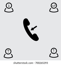 Phone icon, call out vector illustration