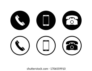 Phone icon, Call icon, smartphone icon vector design