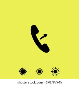Phone icon, call in vector illustration