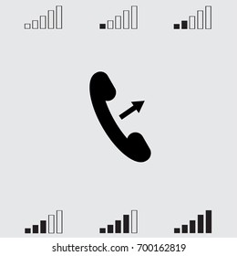Phone icon, call in vector illustration