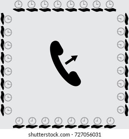 Phone icon, call in vector illustration