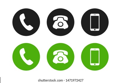 Phone icon. Call icon vector. Telephone icon vector isolated on white background.