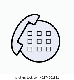 Phone Icon. Calling Sign - Communication Symbol for Design and Websites, Presentation or Apps Elements.