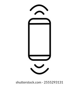 Phone icon with calling. Vector illustration.