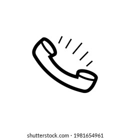 Phone icon. Calls icon. Using the concept of calls. Can be used for advertising purposes. Can be used for apps. Vector EPS 10.