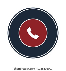 Phone icon in circle