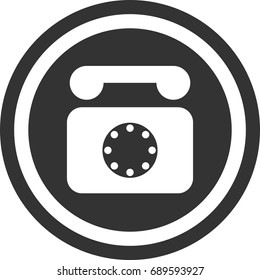 Phone icon , circle sign design 