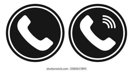 Phone icon collection. Call sign. Phone icon set.