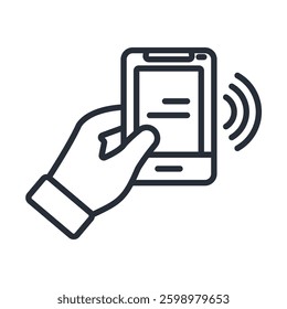 Phone icon collection .design style with background