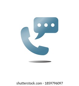 Telefonsymbol im Farbstil, Vektorgrafik-Design