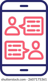 Phone Icon Color Vector Illustration