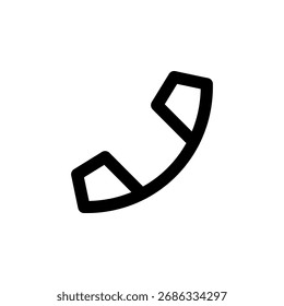 Icono de teléfono para comunicación y contacto