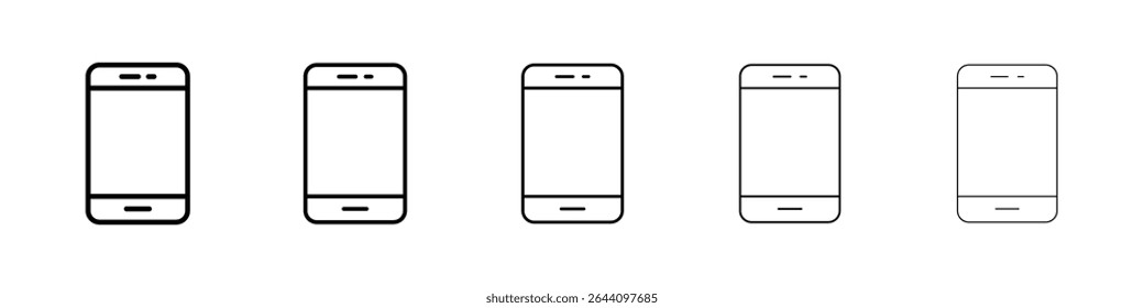 Concepto del icono del teléfono. Diseño gráfico, logotipo, Web, interfaz de usuario.