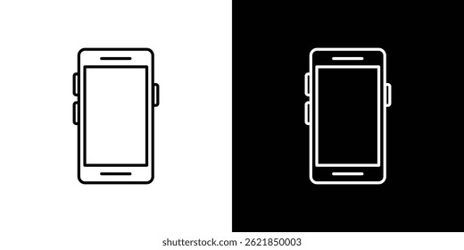 Phone icon concept stroke on white background