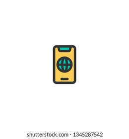 Phone icon design. e-commerce icon vector illustration