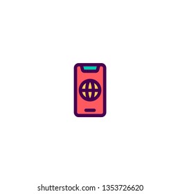 Phone icon design. e-commerce icon vector illustration