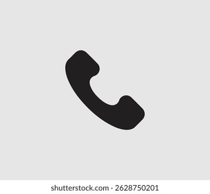 Layout de design de ícone de telefone para profissionais
 trabalho.
Ícone de telefone exclusivo com cor preta.
Design de ícone de telefone vetorial.