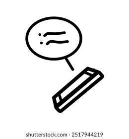 phone icon design with message window, smartphone, message notification, message window, vector illustration