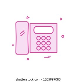 Phone icon design vector